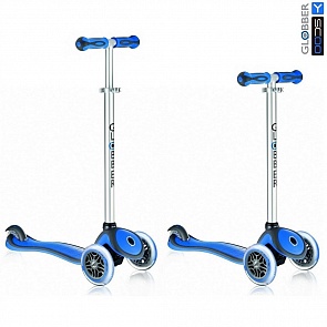 Самокат Y-Scoo RT Globber My Free New Technology с блокировкой колес, темно-синий (Y-Scoo Globber, 5943rt)